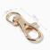 Metal carbine, 38 × 13.6 mm / 9 × 2.2 mm, 5 pcs, gold color