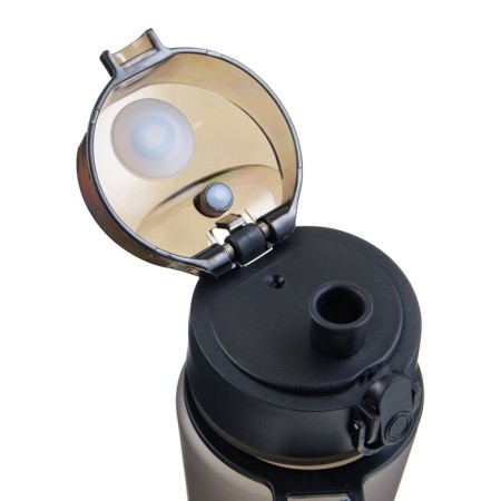 Water bottle, with a drinker, 600 ml, black-4