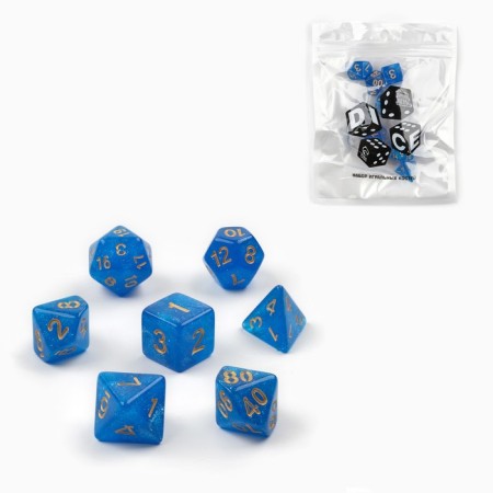Cubes set for D&D (Dungeons and Dragons, DND) "Game time", Series: D&D, 7 pcs