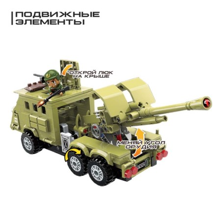 Designer Military Zone "Haustita", 3 minifigurs and 388 details-1