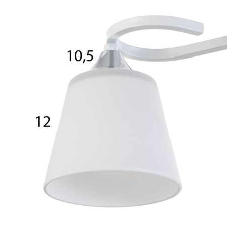 Lyberti chandelier 2x60W E27 white 44x12x25cm-5