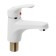 Zein Z3655 sink mixer, single-leaf, pouring height 9 cm, ABS plastic, white