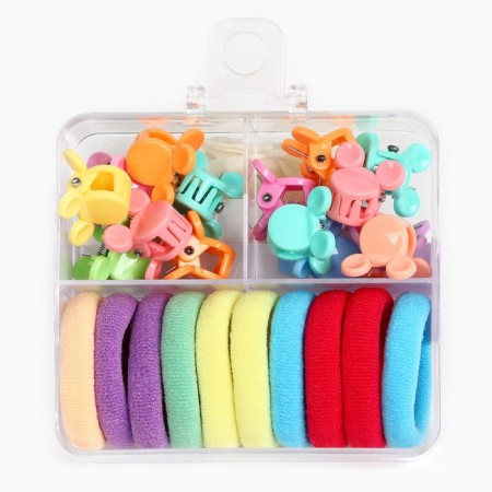 Gift set, hair gum 10 pcs, hairpin crab 10 pcs, Minnie Mouse-4