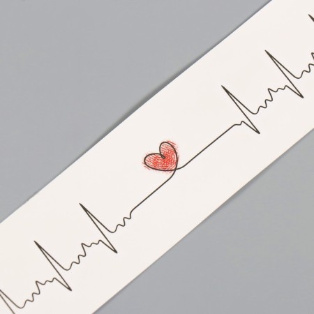 Black-red tattoo on the body "Bracelet. Harsiting" 20x3 cm-2