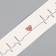 Black-red tattoo on the body "Bracelet. Harsiting" 20x3 cm