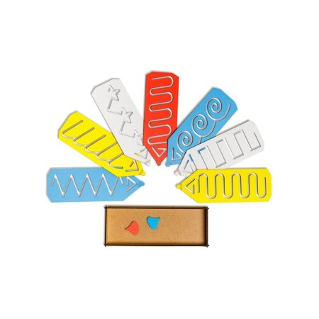 Developing game "Stencil-pencils", 7 pcs.-1