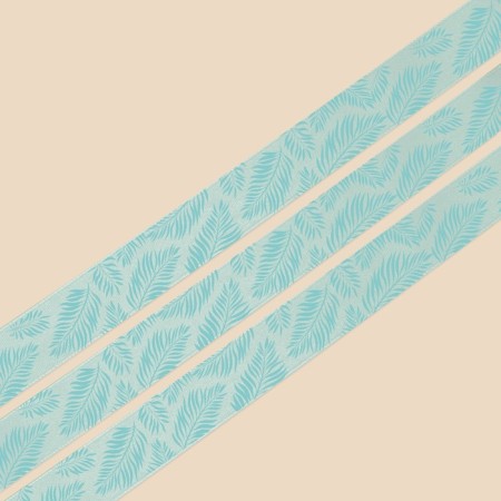 Satin tape, gift packaging, "tropics", 2 cm x 5 m-2