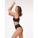 Women's thong cowards with a texture rubber Mirey String, size 42-44, black color