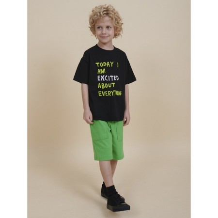 T -shirt for boys, height 116 cm, black color-4