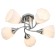 Ceiling lamp 5x40W E27, size 49x49x19 cm