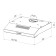 Lex S 500 White, flat, 440 m3/h, 3 speeds, 50 cm, white