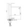 Accoona A9122F shell mixer, 1-crap, silumin, cartridge 35mm, h = 31cm, black