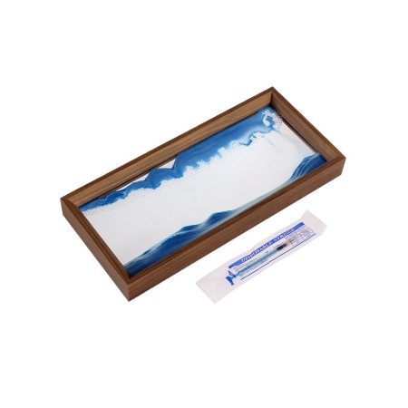 Sanding clock-picture, 17 x 37 cm, anti-stress, blue sand-2