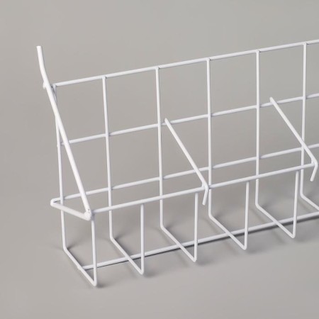 Basket for seeds, length 60 cm, pocket size 10x7x9.5 color white-2