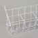 Basket for seeds, length 60 cm, pocket size 10x7x9.5 color white