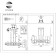 Suspended chandelier ST LUCE. SL1237.403.12. Isla. 12x15 W, E14, 90x90x31 cm, black color