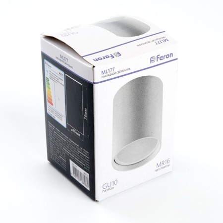 Ceiling light Feron ML177, IP20, GU10, 35 W, 55x55x70 mm, white color-6