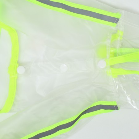 Commentary raincoat for dogs, rr m (ds 30, og 42 cm, weight 5-8 kg), transparent-yellow-10
