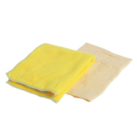Synthetic suede napkins and microfibers CITYUP, CA-211, set 2 pcs Mix-3