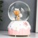 Souvenir polystone water ball light, music "Bear and cake" d = 8 cm mix 12.5x8x8 cm
