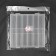 Organizer for threads, 18 departments, 20 × 19.5 × 3.5 cm, transparent color