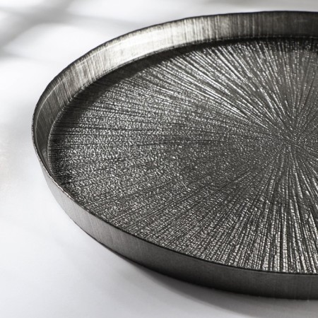Serving dish "Link", d = 28 cm, silver color-1