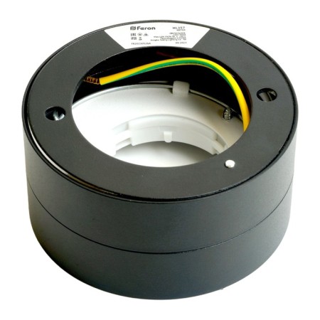 Ceiling light Feron HL357, IP20, GX53, 12 W, 82x82x40 mm, black color is black-8