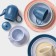 The plates are deep shares "Coral", D = 18.2 cm, set 2 pcs, porcelain, beige