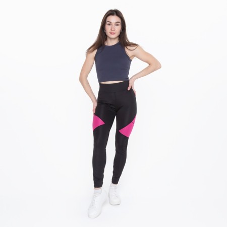 Female leggings, black color, size 46
