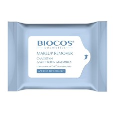 Влажные салфетки для снятия макияжа BioCos для всех типов кожи, 15 шт.