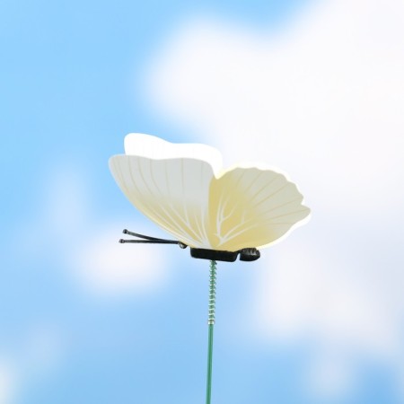Plug "helen butterfly" 7cm, length 30cm, white-1