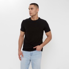 Футболка мужская MINAKU SLIM FIT: цвет чёрный, р-р 48