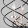 Sorrel chandelier, 3x60W E14, black color