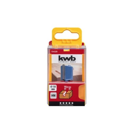 Killing cutter KWB, HM, D = 18 mm, shank, D = 8 mm, groove straight, end-1