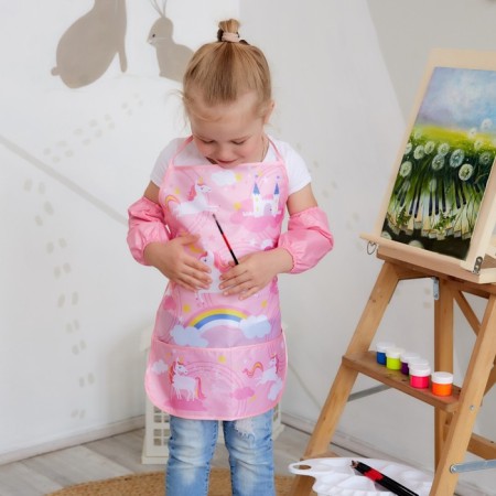 Apron with overshielders Children's Ethel "Unicorn", 49 x 39 cm-5