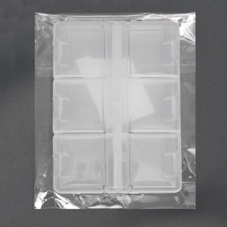 Organizer, 9 × 6 × 1.8 cm, 6 departments, color transparent color-2