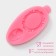 Mold Dolyana "Frame and Portrait", silicone, 8.5 × 4.5 cm, pink color