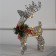 LED figure "silver deer" 25 × 30 × 10 cm, metal, AAX3 batteries (not in the kit), glow warm white