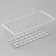 Basket on a grid, 23 × 10 × 9 cm, white color
