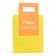 Gift package with a trimmed handle of 18 x 23 x 9 cm, lime