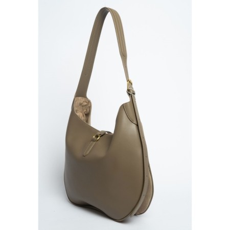 Sobo bag female, natural suede, ludor beige, 37x11x28 cm-3