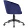 Computer chair thibault plastic/velor, black/blue 60x60x81 cm