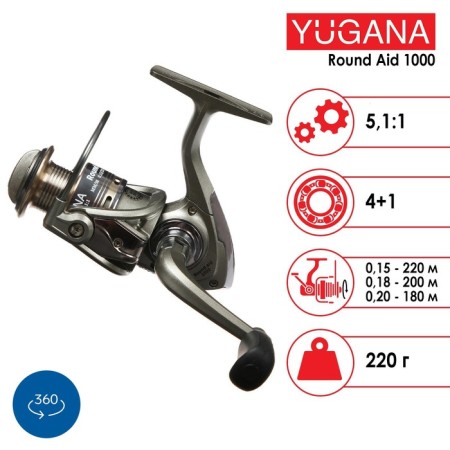 Coil Yugana Round AID 1000 4+1 bearing, 5.1: 1