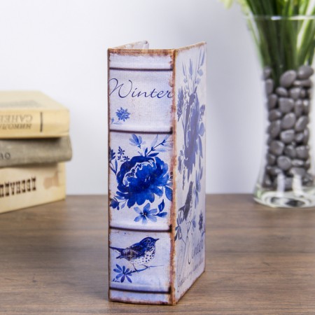 Safe-book wood "Winter Garden" to leatherette 17x11x5 cm-3