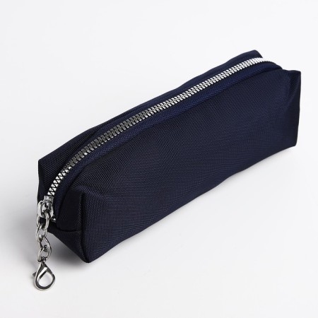A backpack with a zipper, 5 outer pockets, pencil case, blue color-7