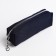 A backpack with a zipper, 5 outer pockets, pencil case, blue color