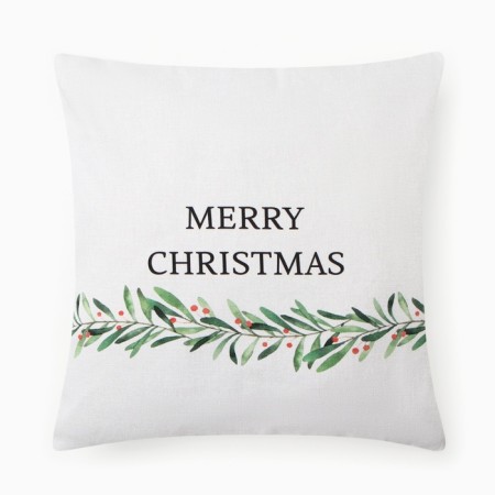 New Year. Decorative pillowcase "Ethel" Merry Christmas 40x40 ± 4 cm, 100% cotton