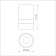 Elina lamp, 1x9W GU10, white color, IP20