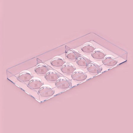 Konfinetta chocolate form "hemisphere", 28 × 14 cm, 15 cells, color transparent-3
