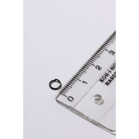 Connective ring (set 50 pcs.), 5 × 1 mm, color gray color-3